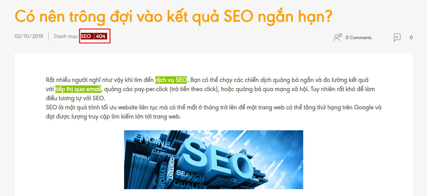 Loại bỏ các liên kết “die” giúp website bạn “đẹp” hơn trong mắt công cụ tìm kiếm