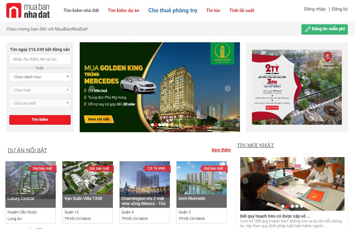 Thông tin tổng quan, khó khăn và kết quả đạt được của dự án Mua Ban Nha Dat